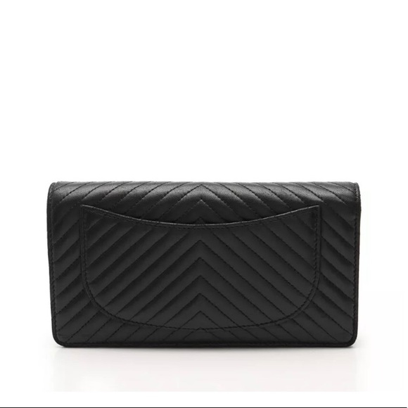 CHANEL V-stitch Folded Long Wallet - Picture 3 of 8